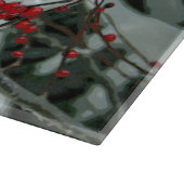 Red Winter Berries Weihnachtsschneider Schneidebrett (Ecke)