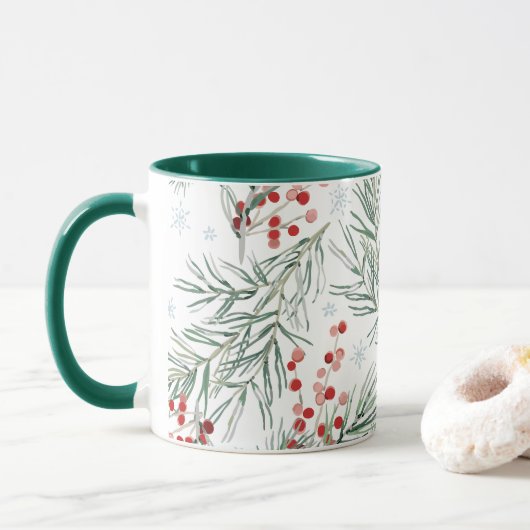 Red Winter Berry Tasse (Mit Donut)