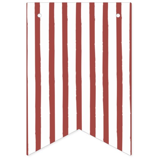 Red Winter Birthday Banner Decor (Erste Fahne)