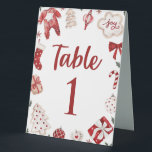 Red Winter Christmas Baby Showcard Tischnummer Tischaufsteller<br><div class="desc">Red Winter Christmas Baby Showcard Tischnummer</div>