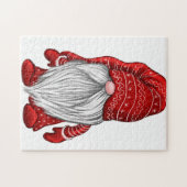 Red Winter Gnome Jigsaw Puzzle (Horizontal)