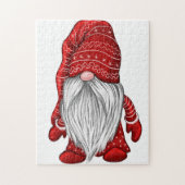 Red Winter Gnome Jigsaw Puzzle (Vertikal)