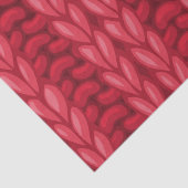 Red Winter Knitting Wooly Muster Seidenpapier (Detail)