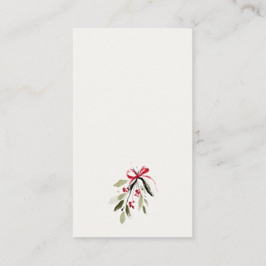 Red Winter Sleigh Diaper Raffle Baby Baby Shower Begleitkarte (Rückseite)