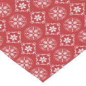 Red Winter Snowflake Muster Weihnachten Kurzer Tischläufer (Ecke)