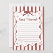 Red Winter Time Capsule Card Einladung (Vorderseite)