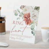 Red Winter Weihnachten Weihnachtsring Hahnenzeiche Sockelschild (In SItu)