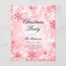 Red Winter Wonder Einladungsprogramm & Menü