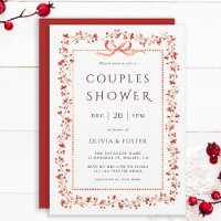 Red Winterberry Frame Couples Dusche