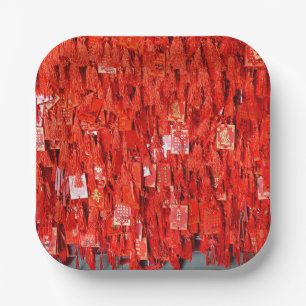 Red Wises Pappteller