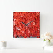 Red Wises Quadratische Wanduhr (Zuhause)
