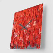Red Wises Quadratische Wanduhr (Winkel)