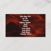 Red Wisps Visitenkarte (Rückseite)