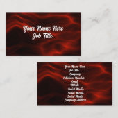 Red Wisps Visitenkarte (Vorne/Hinten)