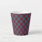 Red With Blue Diamond Milchtasse (Vorderseite)