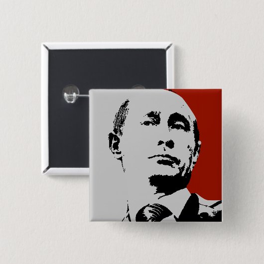 Red Wladimir Putin Button (Vorne & Hinten)