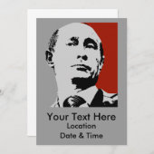 Red Wladimir Putin Einladung (Vorne/Hinten)