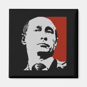 Red Wladimir Putin Magnet