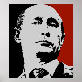 Red Wladimir Putin Poster