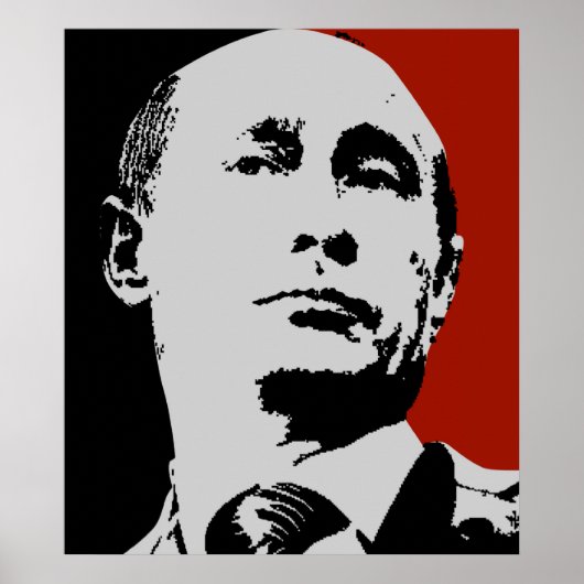 Red Wladimir Putin Poster (Vorne)