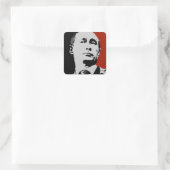 Red Wladimir Putin Quadratischer Aufkleber (Tasche)