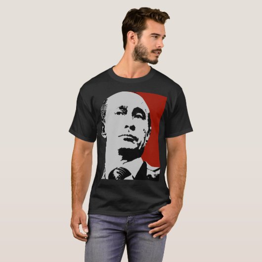 Red Wladimir Putin T-Shirt (Vorne ganz)