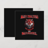 Red Wolf Einladung (Vorne/Hinten)