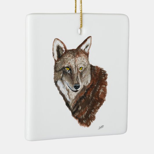 Red Wolf Keramikornament (Rechts)