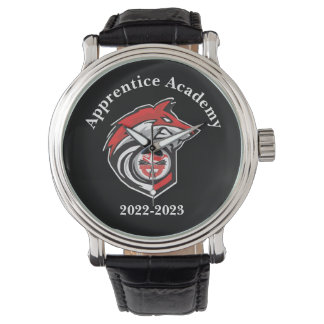 Red Wolf Logo Personalisiert Armbanduhr