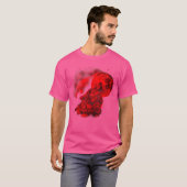 Red Wolf Moon Howling Wolf Gothic T-Shirt (Vorne ganz)