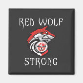 Red Wolf Strong Magnet (Vorne)