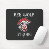 Red Wolf Strong Mousepad (Mit Mouse)