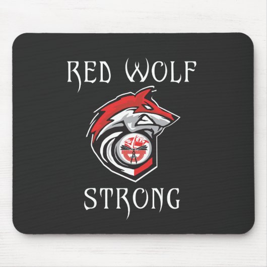 Red Wolf Strong Mousepad (Vorne)