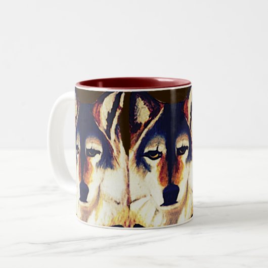 RED WOLF ZWEIFARBIGE TASSE (Vorderseite Links)