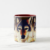 RED WOLF ZWEIFARBIGE TASSE (Mittel)