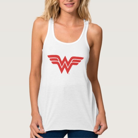 Red Wonder Woman Logo Tank Top (Vorderseite)