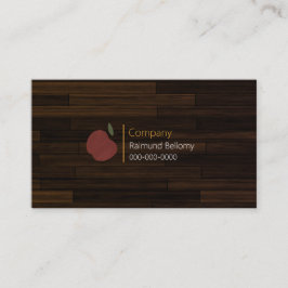 Red Wood Apple Business Card Visitenkarte