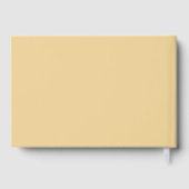 Red Wood & Brown Guitar Wedding Gästebuch (Rückseite)