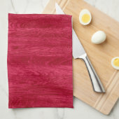 Red Wood Grain Texture Geschirrtuch (Viertel Falte)