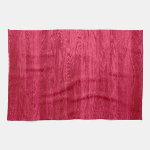 Red Wood Grain Texture Geschirrtuch