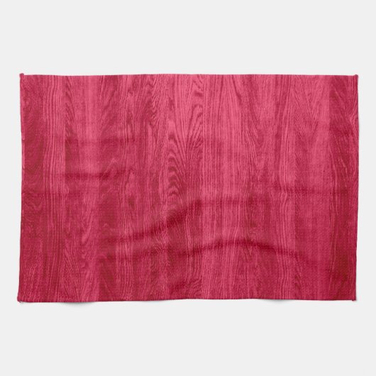 Red Wood Grain Texture Geschirrtuch (Horizontal)