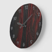 Red Wood Große Wanduhr (Winkel)