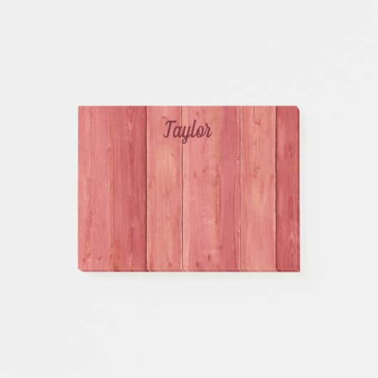 Red Wood Post-it Klebezettel (Vorderseite)