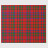 Red Wool Tartan Geschenkpapier (Flach)