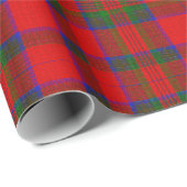 Red Wool Tartan Geschenkpapier (Rolleneckpunkt)