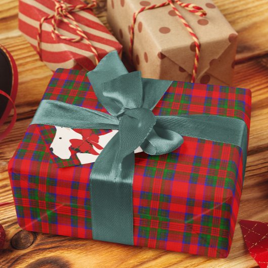 Red Wool Tartan Geschenkpapier