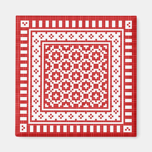 Red Work #1 Magnet (Vorne)