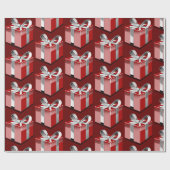 Red Wrapped Presents Geschenkpapier (Flach)