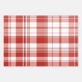 Red Wrapping Paper 3 Pack Geschenkpapier Set (Vorderseite 3)