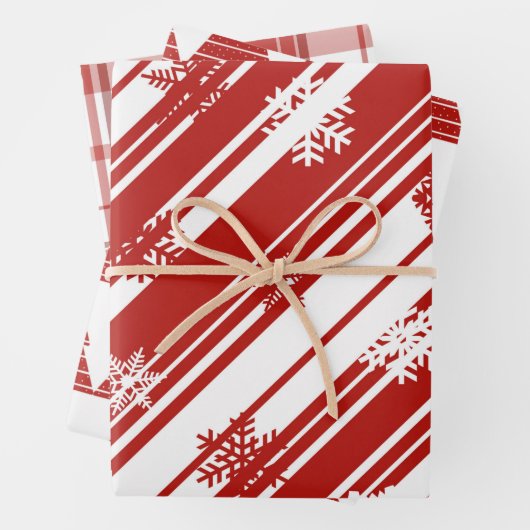 Red Wrapping Paper 3 Pack Geschenkpapier Set (Beispiel)